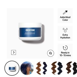 Overtone Blue for brown hair!   Brand new/unopened!